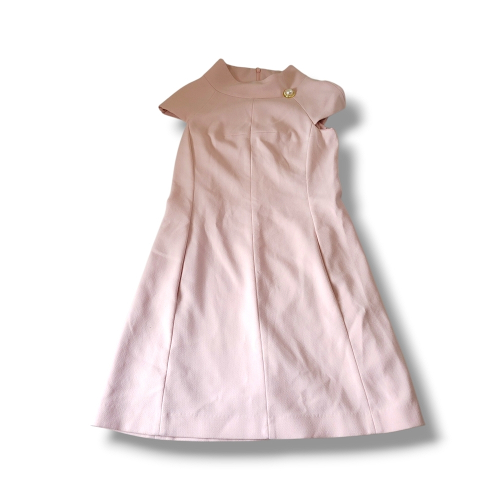 ✨️HP✨️Harper Rose | EUC Classic Cute Mod Pastel Pink Cap Sleeve Dress (SIZE 2) - Picture 3 of 12